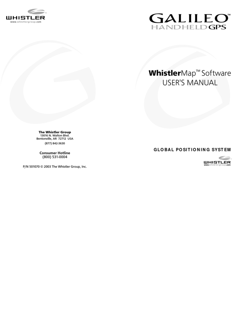 Whistler GPS100 user manual