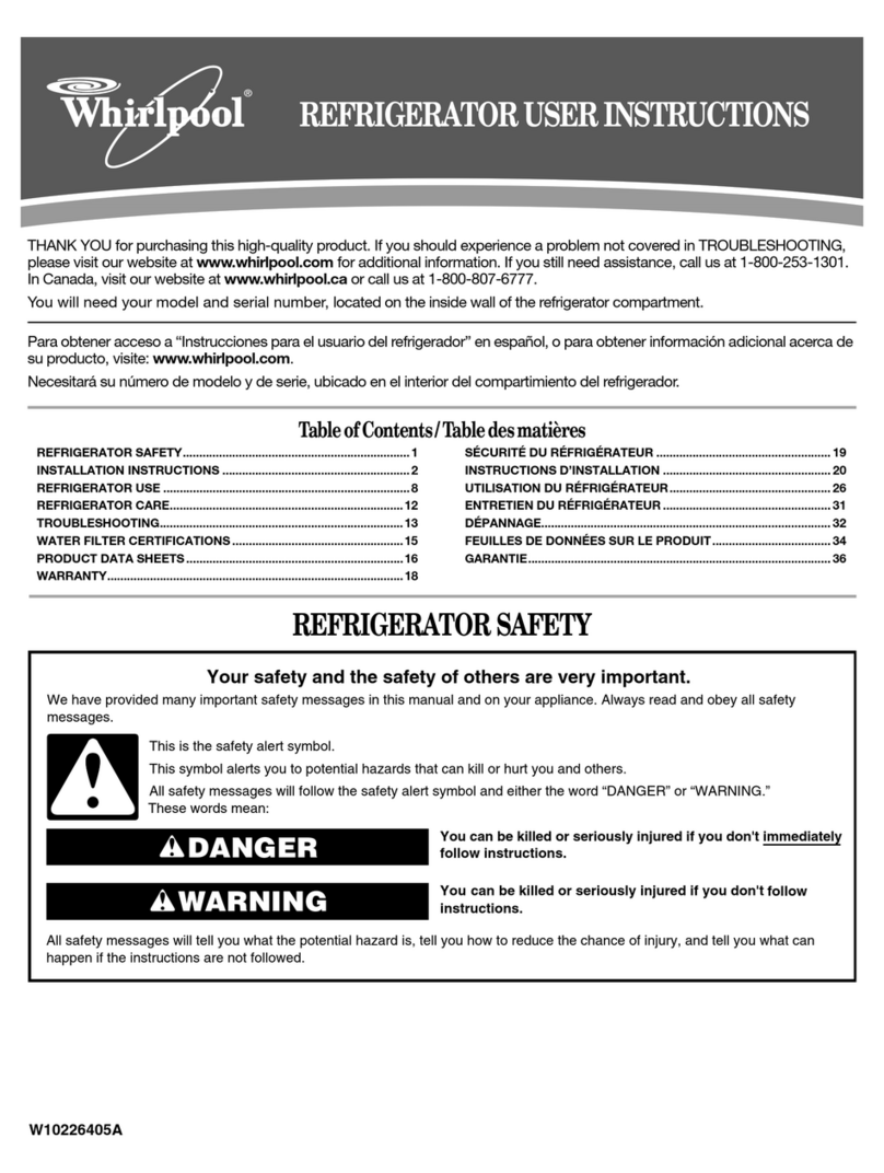 Whirlpool GI7FVCXW - DIMENSION GUIDE 8-12-09 User manual