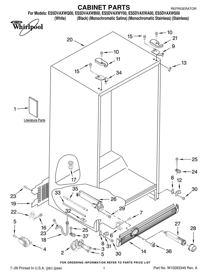 Whirlpool ES5DVAXW User manual