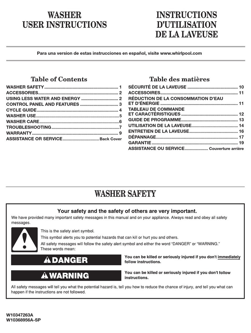 Whirlpool ETW4400XQ User manual