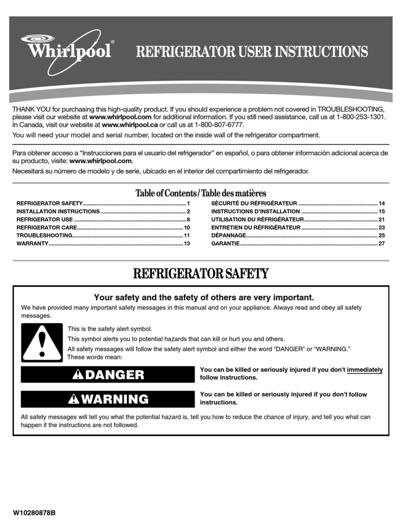 Whirlpool W8CRNGMXD User instructions
