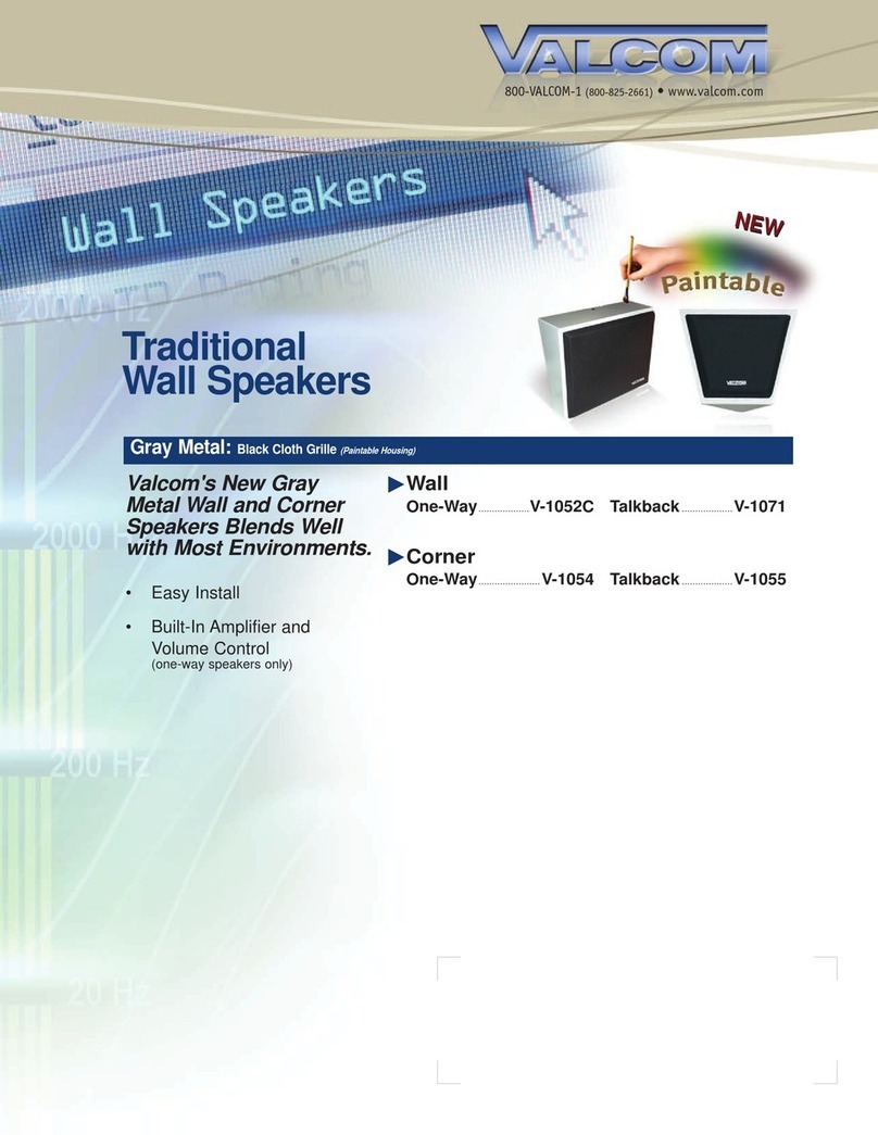 Valcom V-1052C User manual