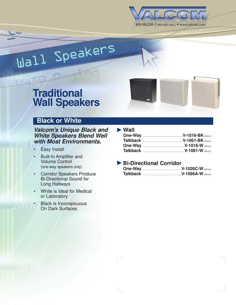 Valcom V1016 User manual