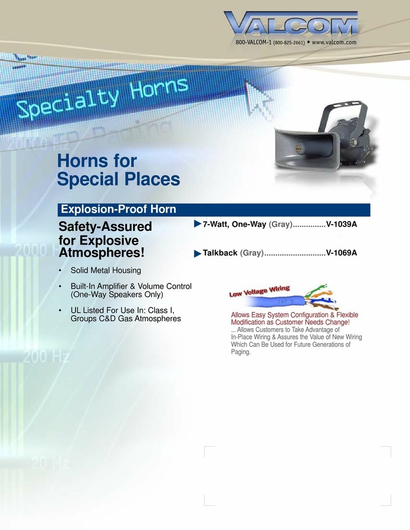 Valcom V-1069A User manual
