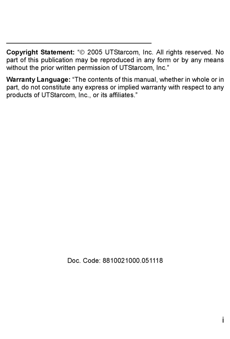 UTStarcom F1000 Series User manual