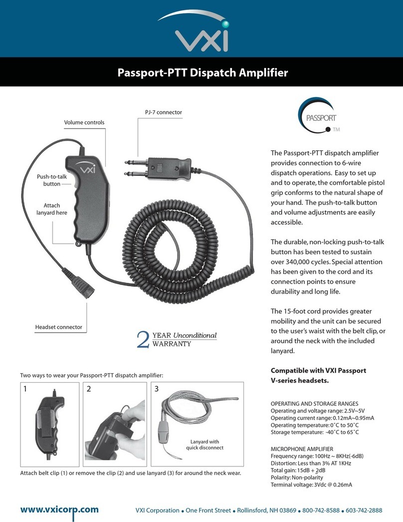 VXI Passport PTT User manual