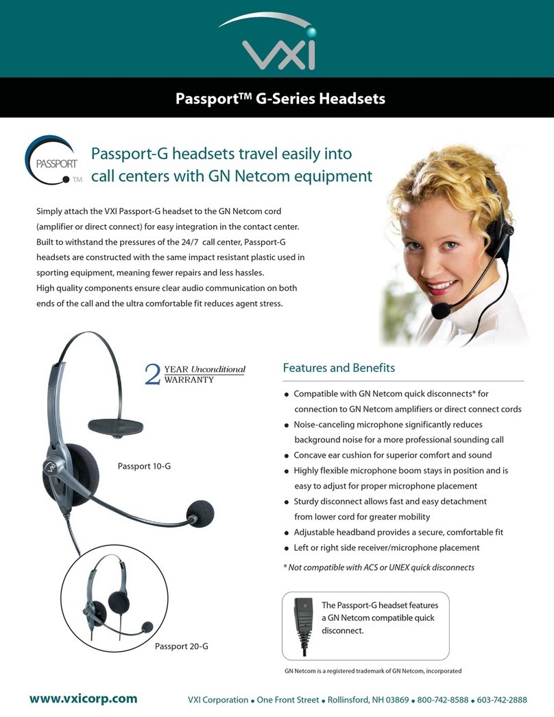 VXI Passport 10G User manual