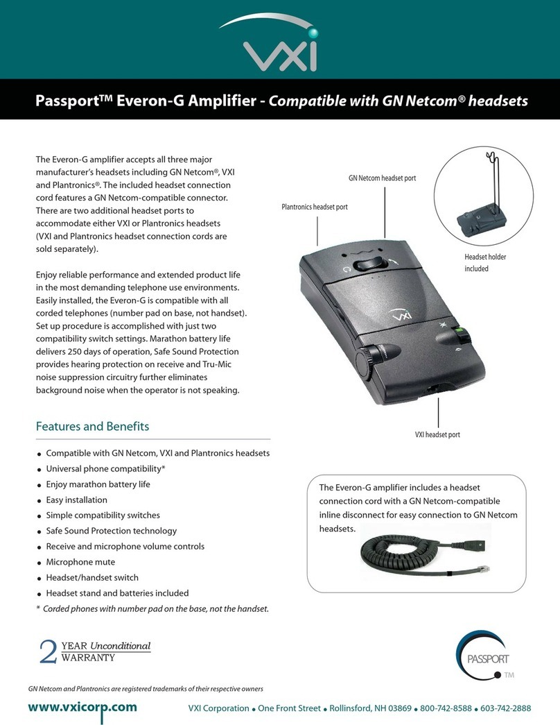 VXI Passport Everon-G User manual