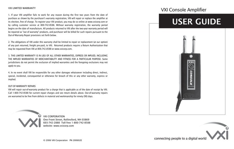 VXI Passport Console-G User manual