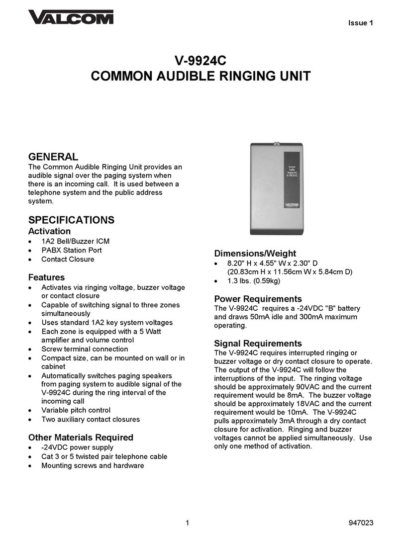 Valcom V-9924C user guide
