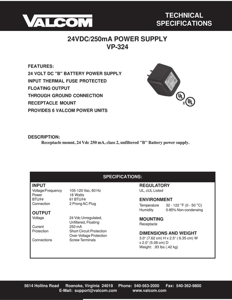 Valcom VP-324 User manual