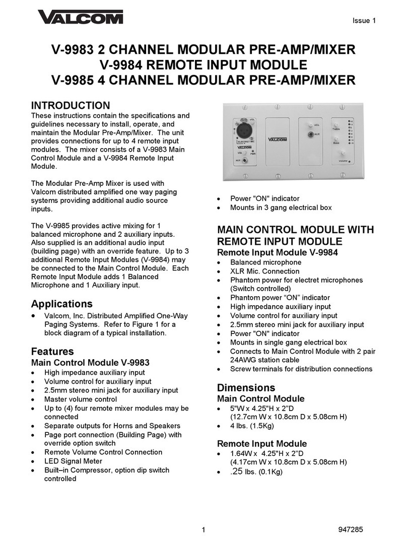 Valcom V-9983 user guide