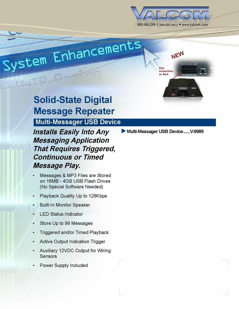 Valcom V-9989 datasheet