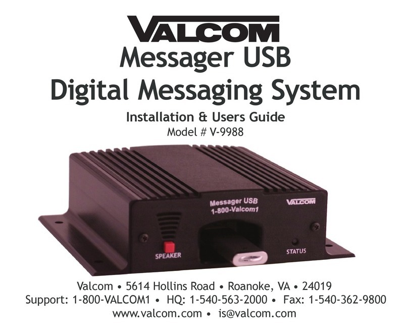 Valcom V-9988 Operation manual