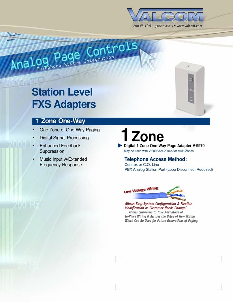 Valcom V-9970 datasheet