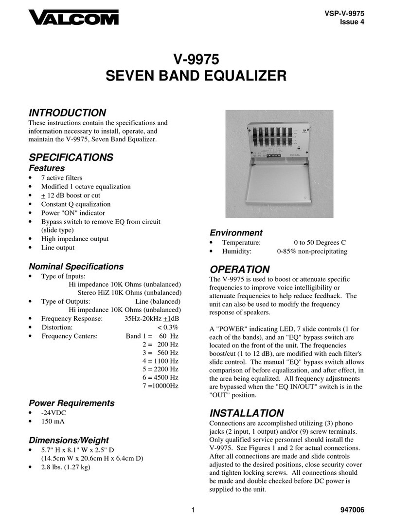 Valcom V-9975 User manual