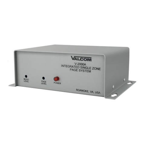 Valcom V-2000A User manual