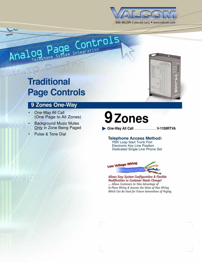 Valcom V-1109RTVA brochure