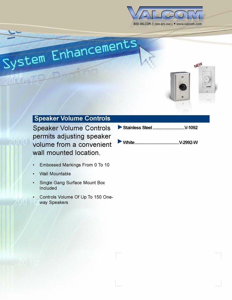 Valcom V-1092 User manual