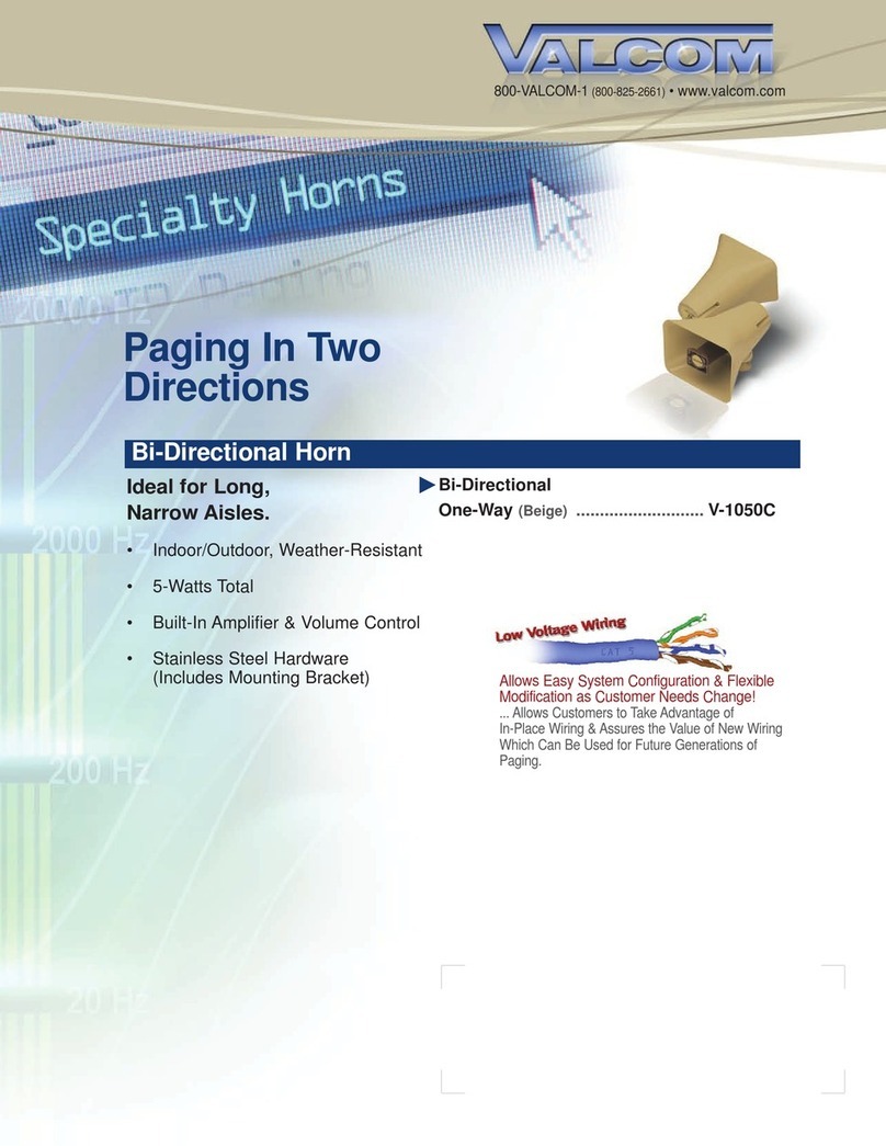 Valcom V-1050C brochure