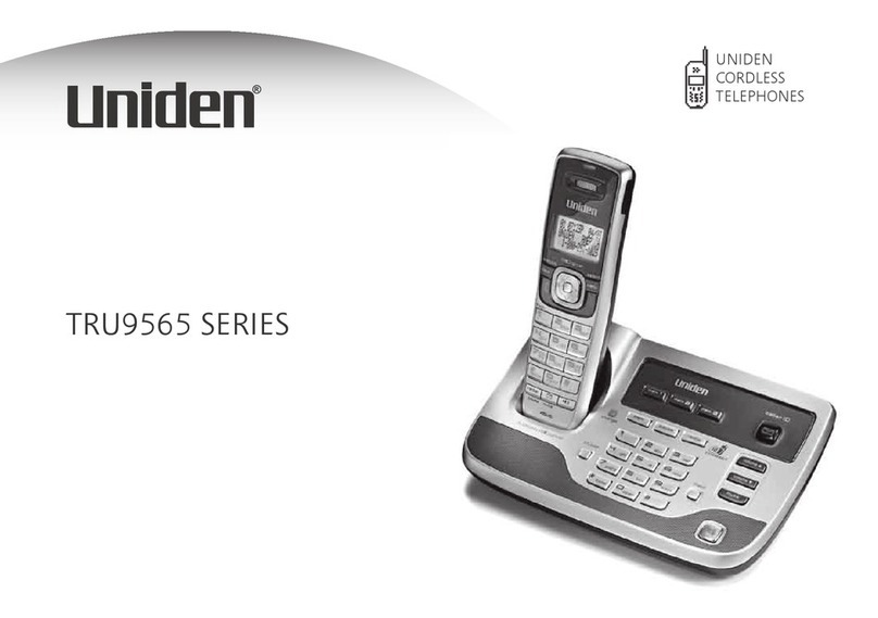 Uniden TRU9565-2 - TRU Cordless Phone User manual