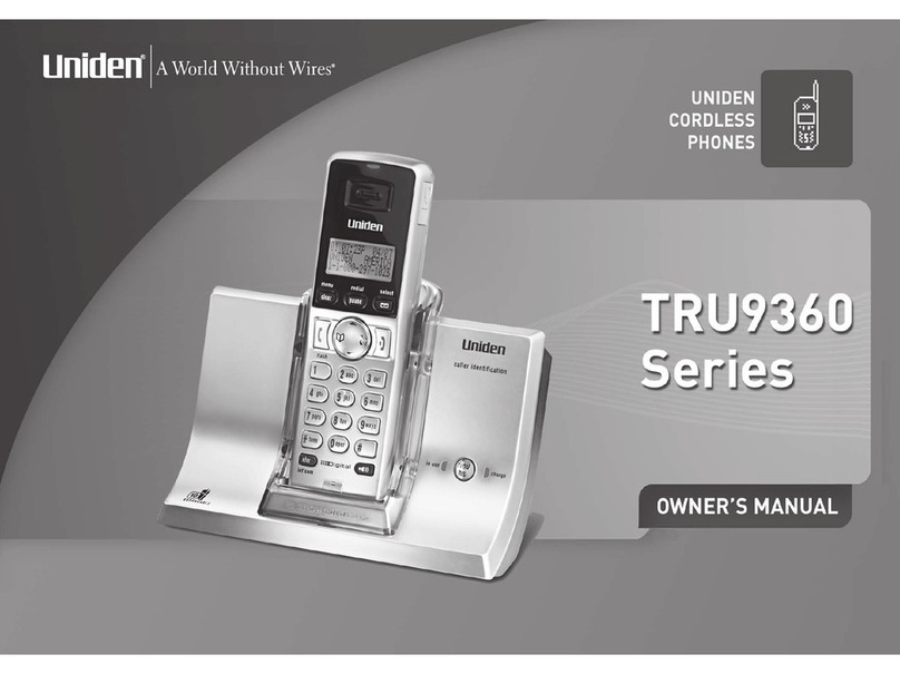 Uniden TRU9360-2 - TRU Cordless Phone User manual