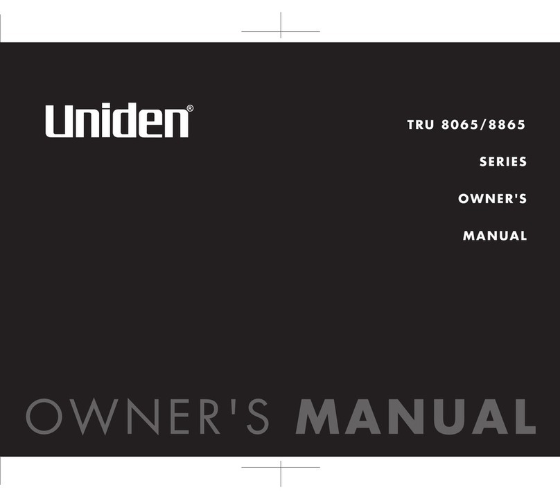 Uniden TRU 8065 Series owner's manual