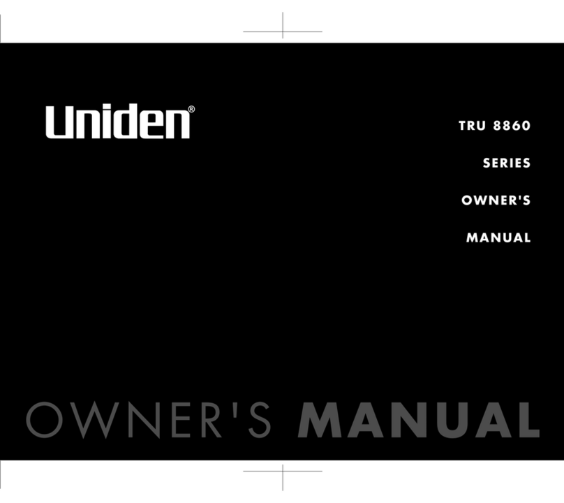 Uniden TRU 8860 Series owner's manual