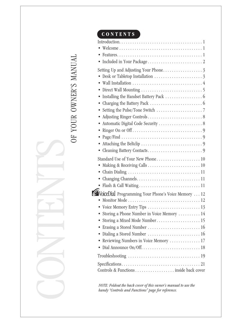 Uniden EXV 98 owner's manual
