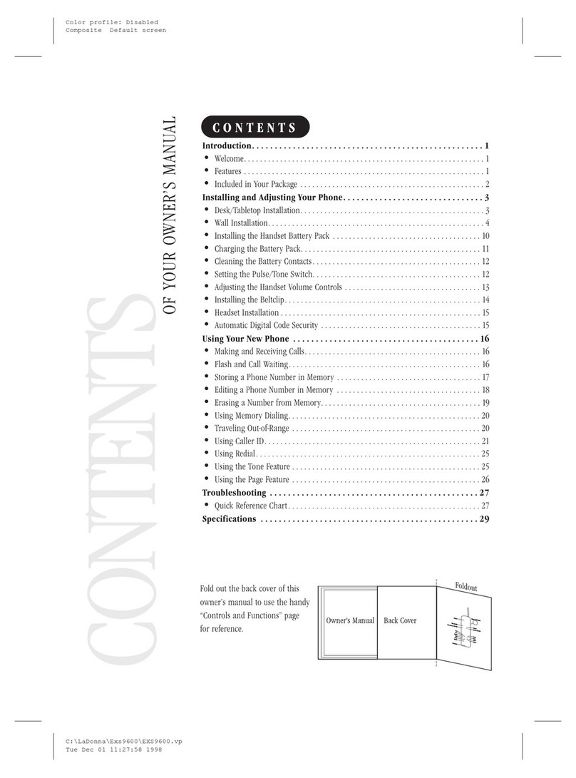 Uniden EXS9600 User manual