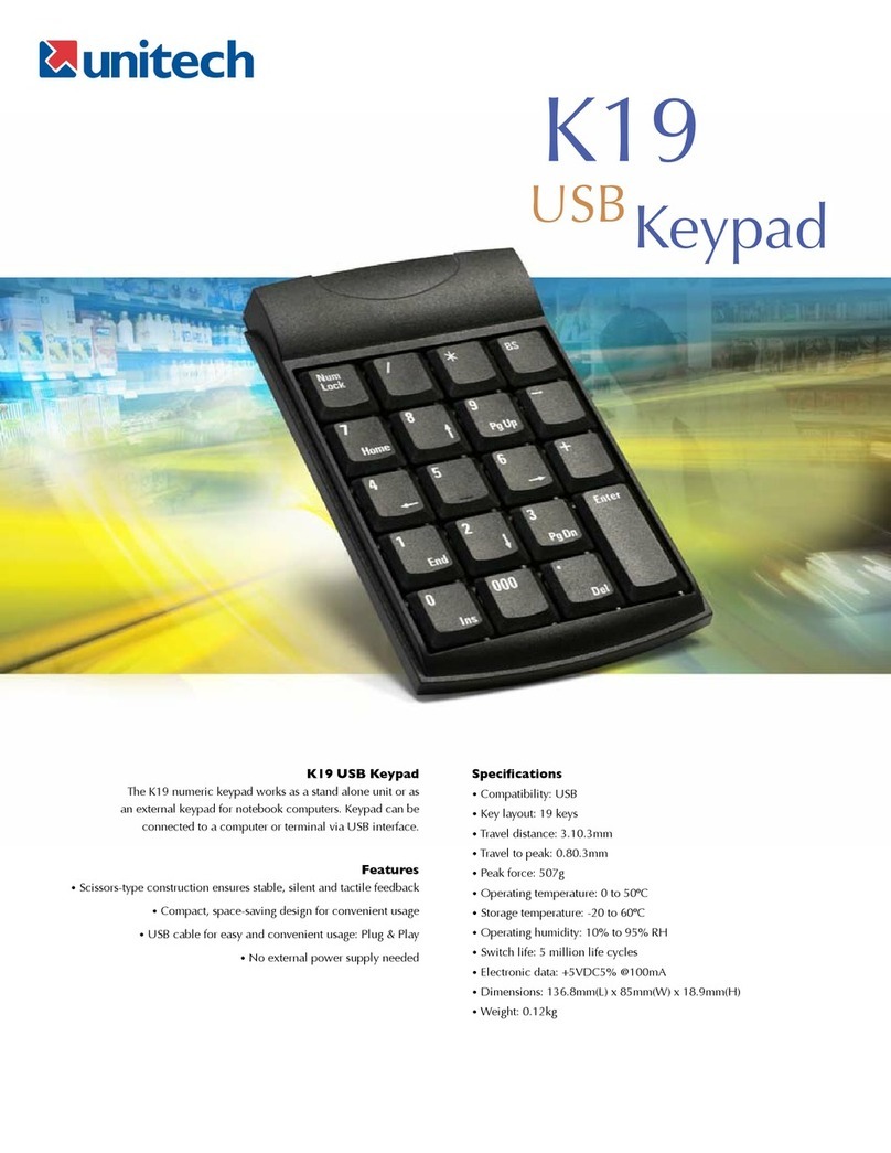 Unitech K19 User manual