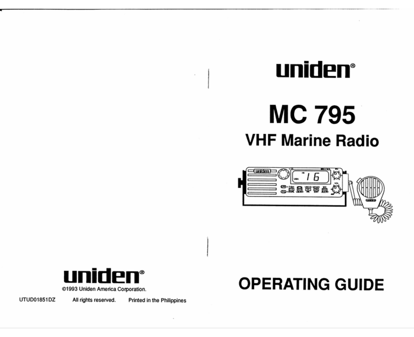 Uniden MC 795 operating guide