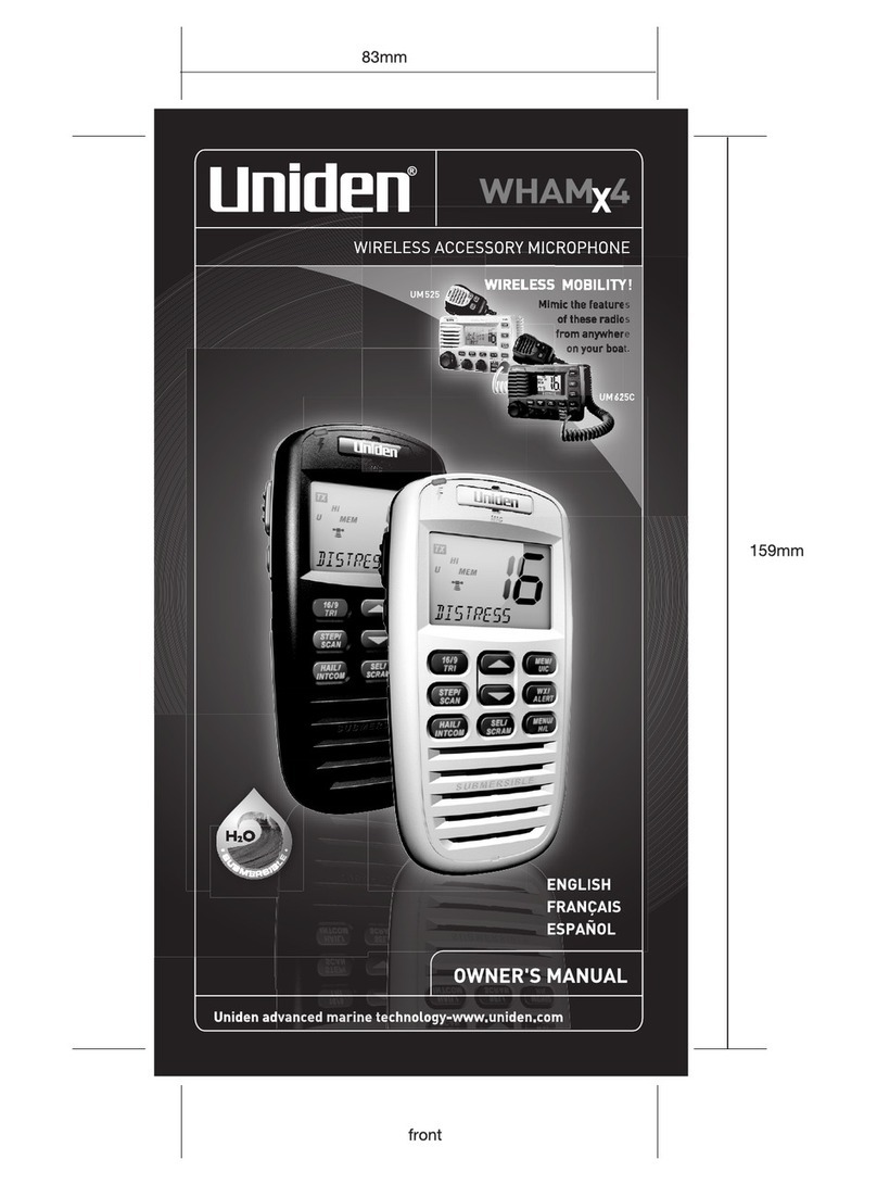 Uniden WHAMx4BK owner's manual
