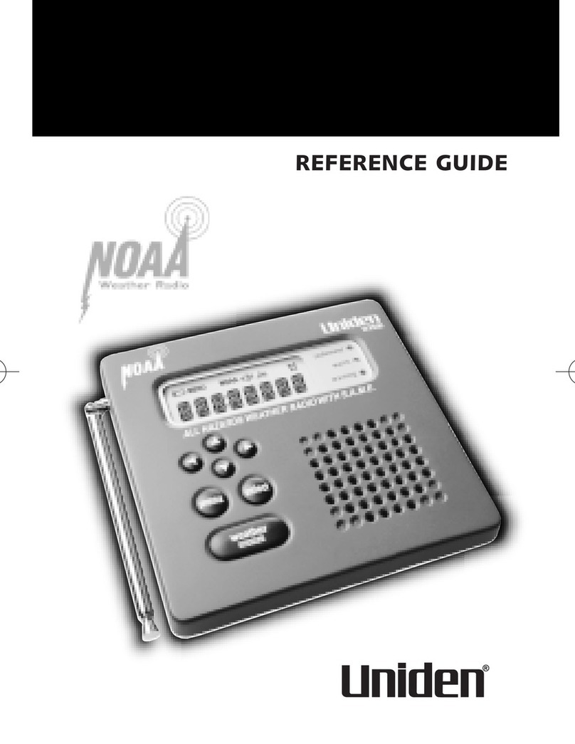 Uniden WX500 reference guide