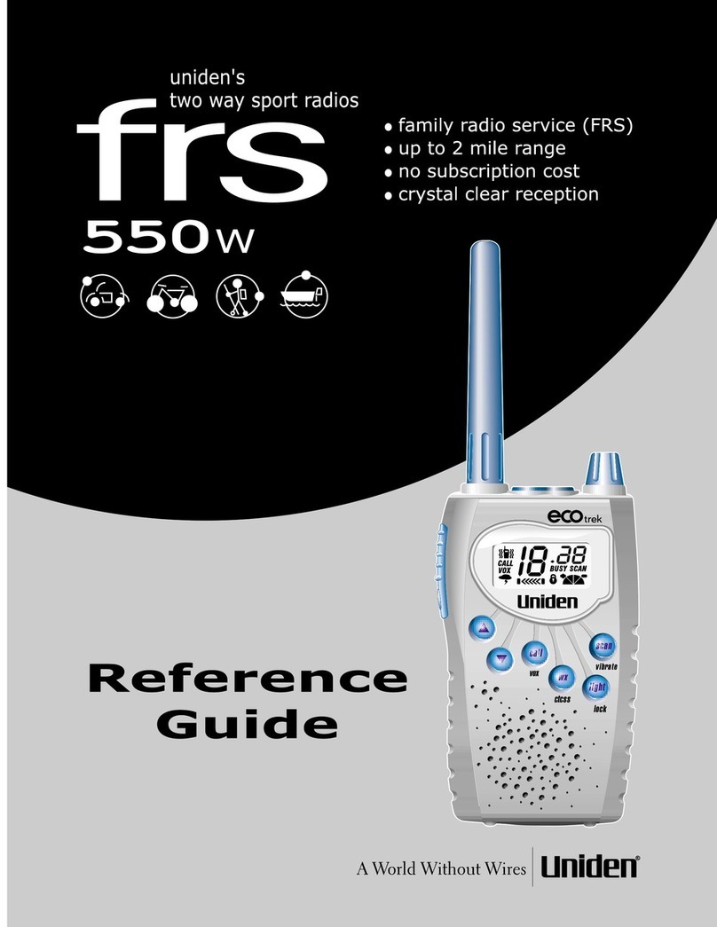 Uniden FRS550W User manual