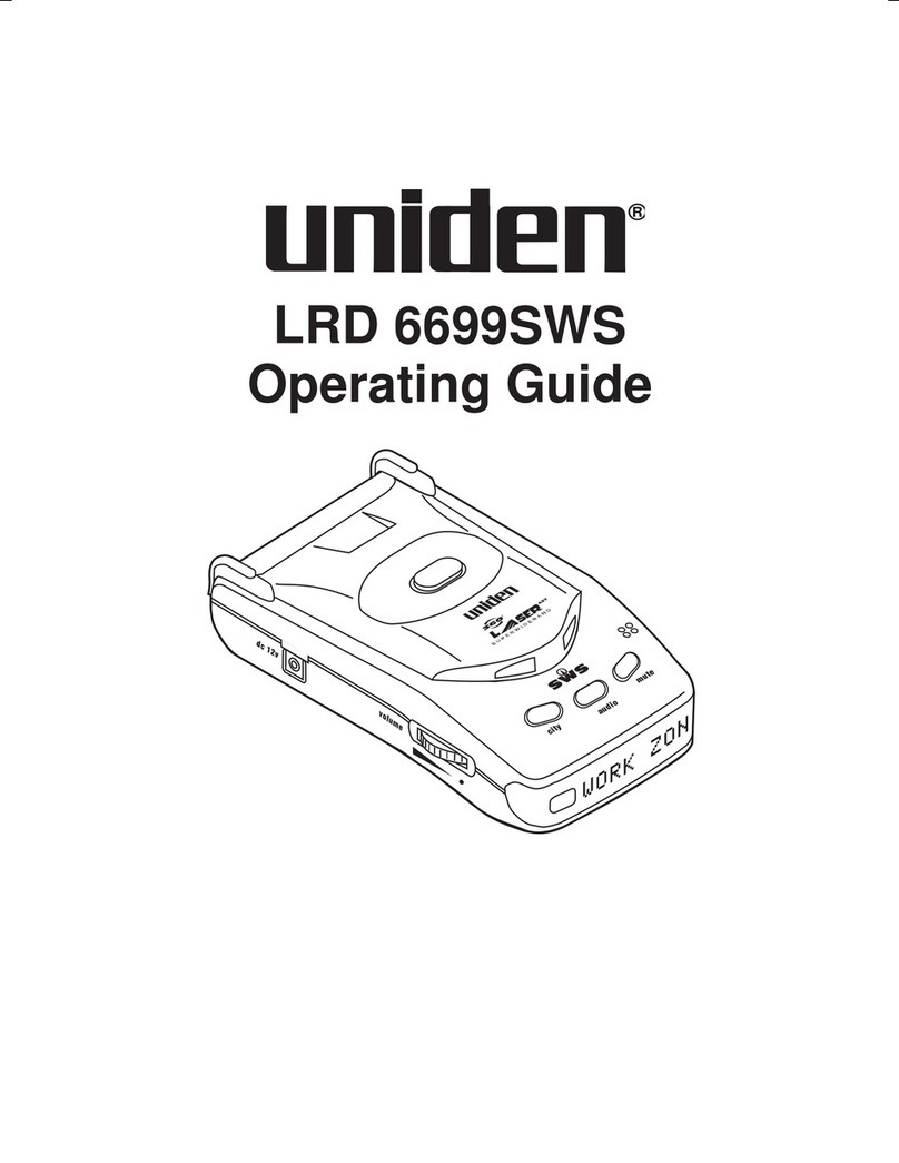 Uniden LRD6699SWS operating guide