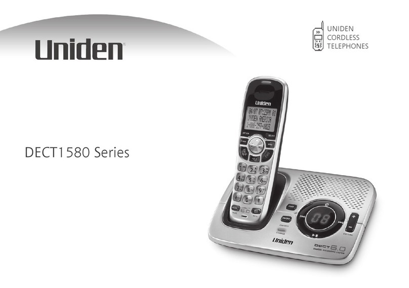 Uniden DECT1580-4WXT User manual