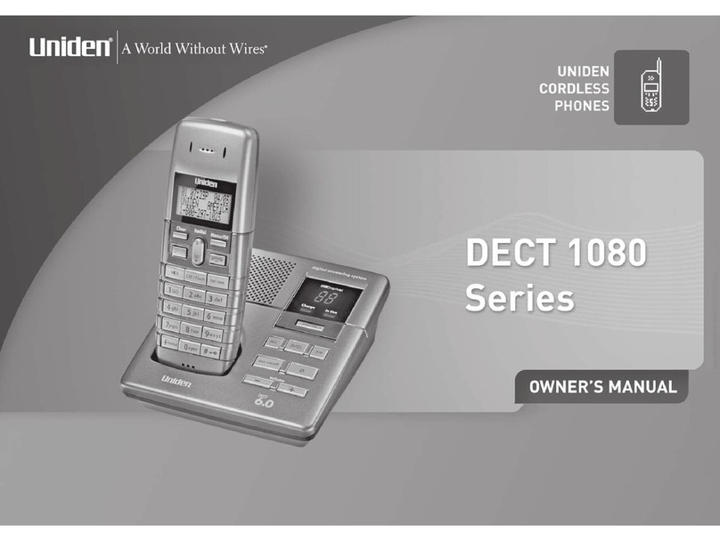 Uniden DECT1080-2 User manual