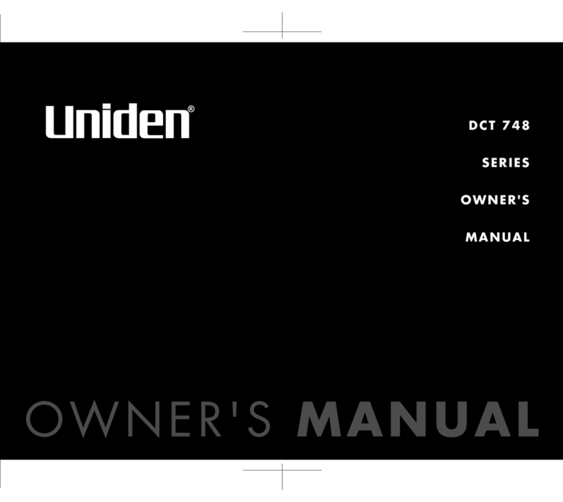 Uniden DCT748-4 User manual Uniden DCT748-4 User manual