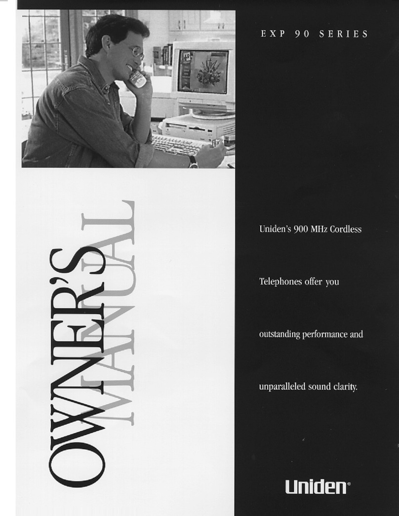 Uniden EXP91 User manual