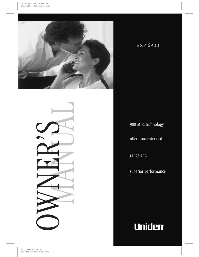 Uniden EXP 6900 SERIES User manual
