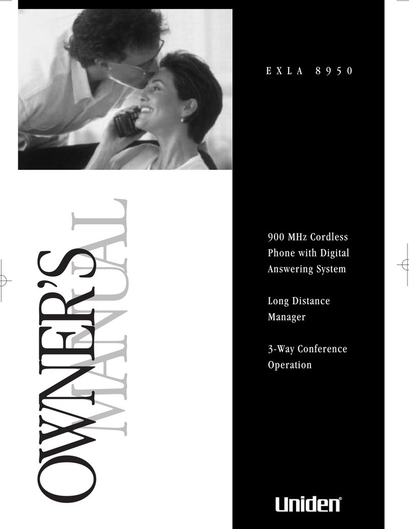 Uniden EXLA8950 User manual