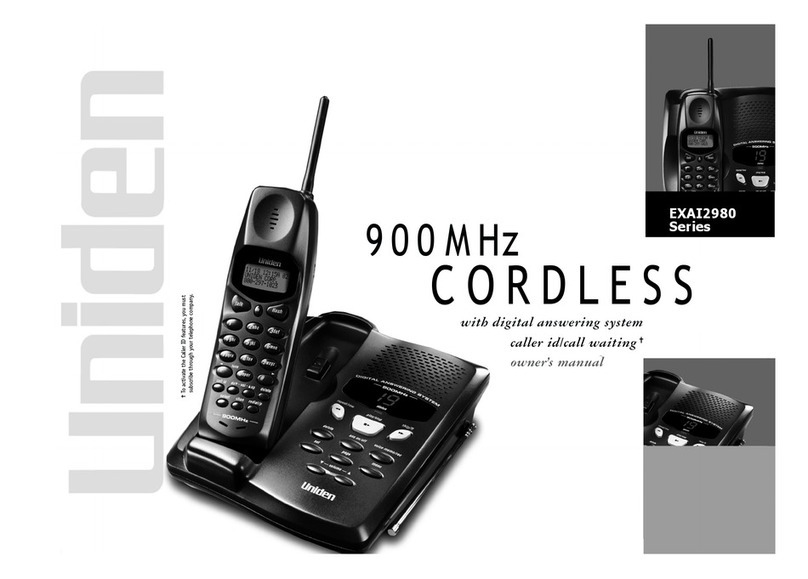 Uniden EXAI2980i User manual