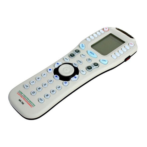 Universal Remote MX-700 User manual Universal Remote MX-700 User manual