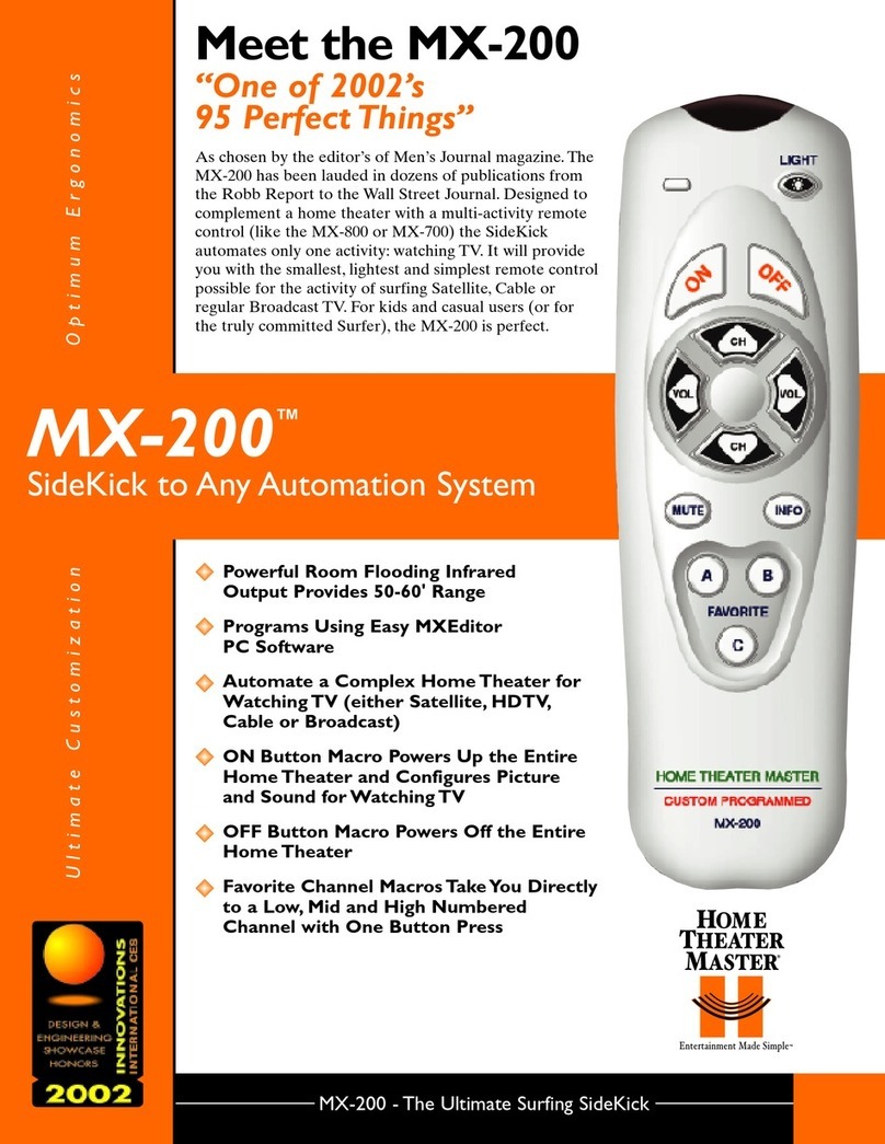 Home Theater Master MX-200 Brochure & specs