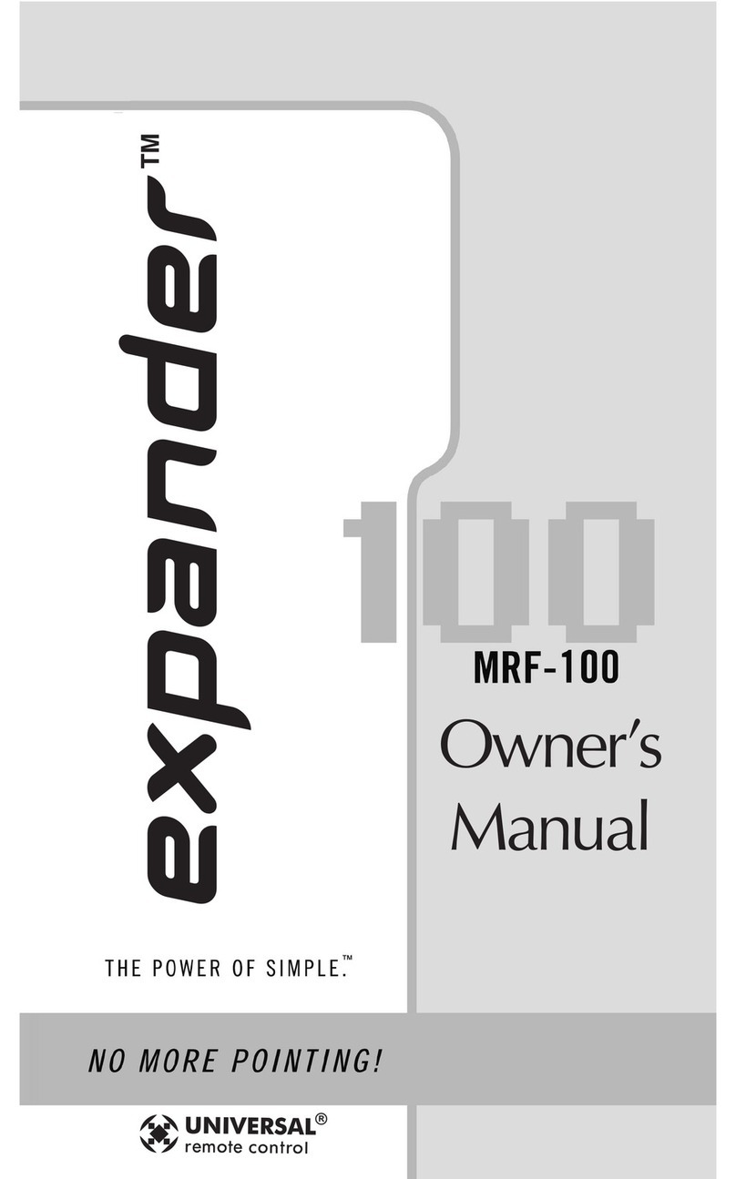 Universal Remote Expander MRF-100A User manual