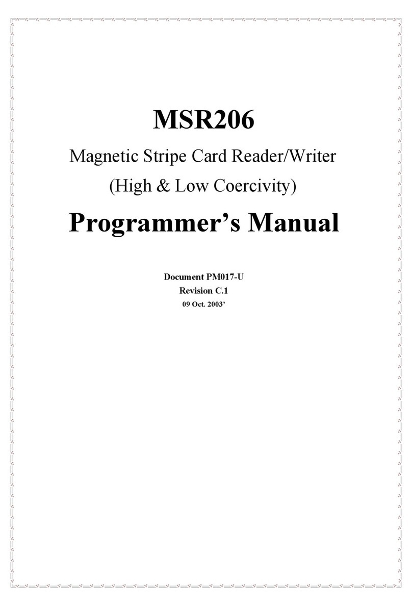 Unitech MSR206 Programmer's manual