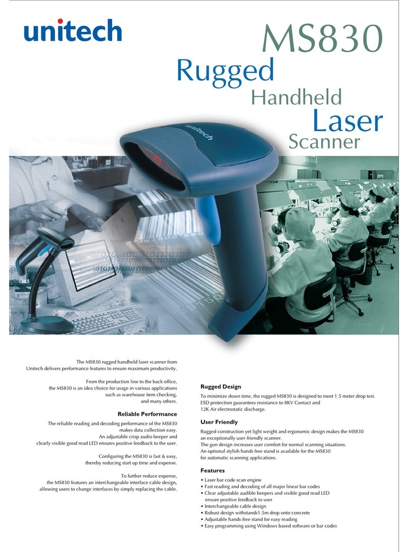 Unitech MS830 User manual