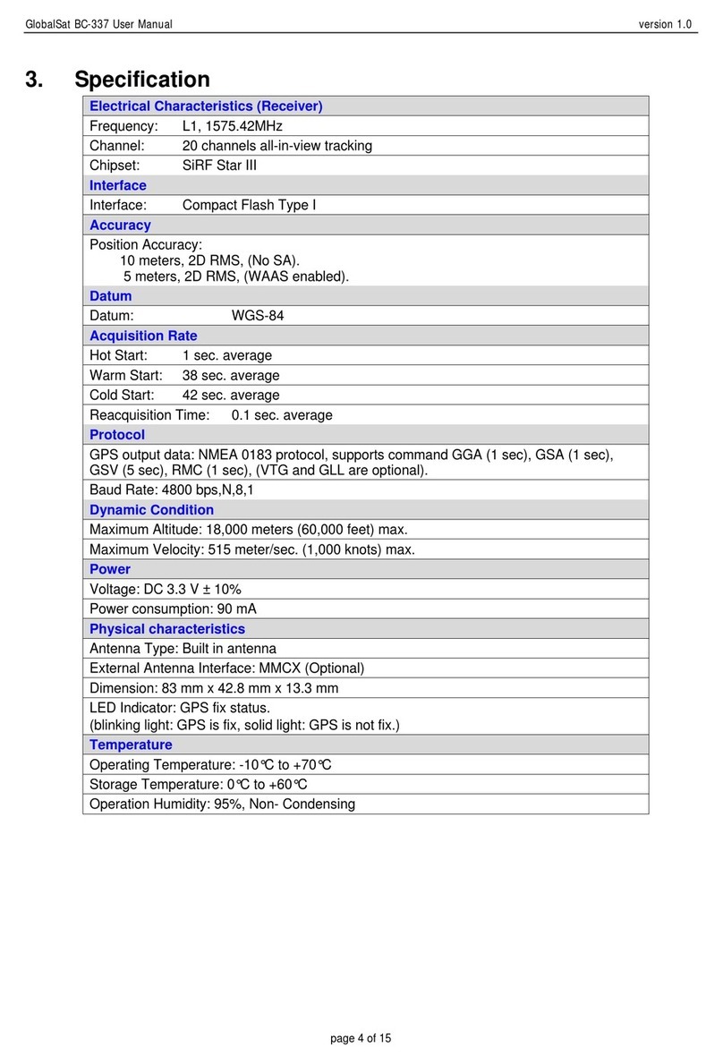 Global Sat BC-337 specification