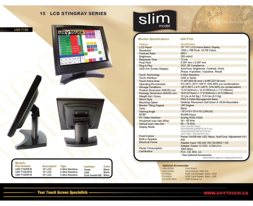 Unytouch U09-T150 User manual